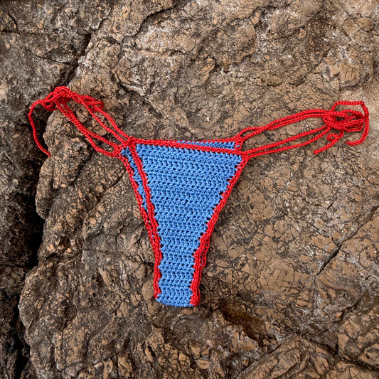 LE BIKINI Bas - Bleu Rouge