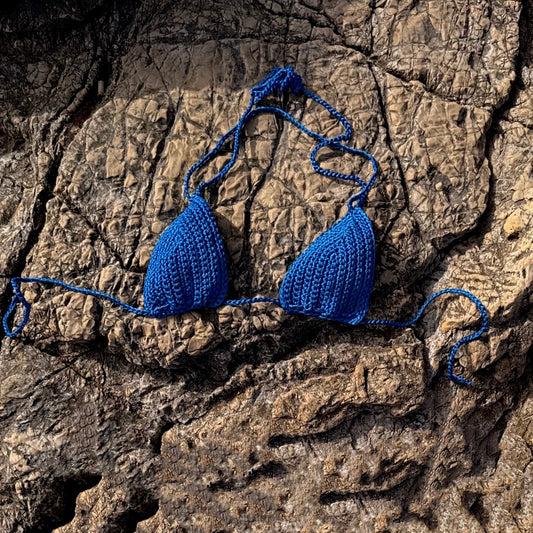 LE BIKINI Haut - Bleu Roi