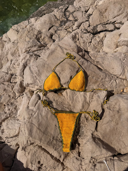 LE BIKINI Haut - Jaune Vert